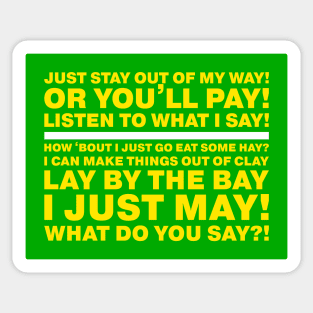 Happy Gilmore - Stay Out of My Way Sticker